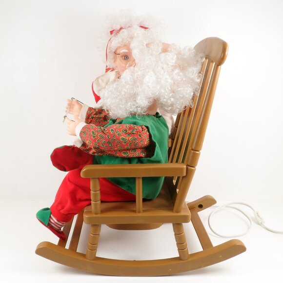 Vintage 90s Animatronic Musical Santa Mrs Claus Kiss Christmas Love Animated Big - Picture 3 of 17